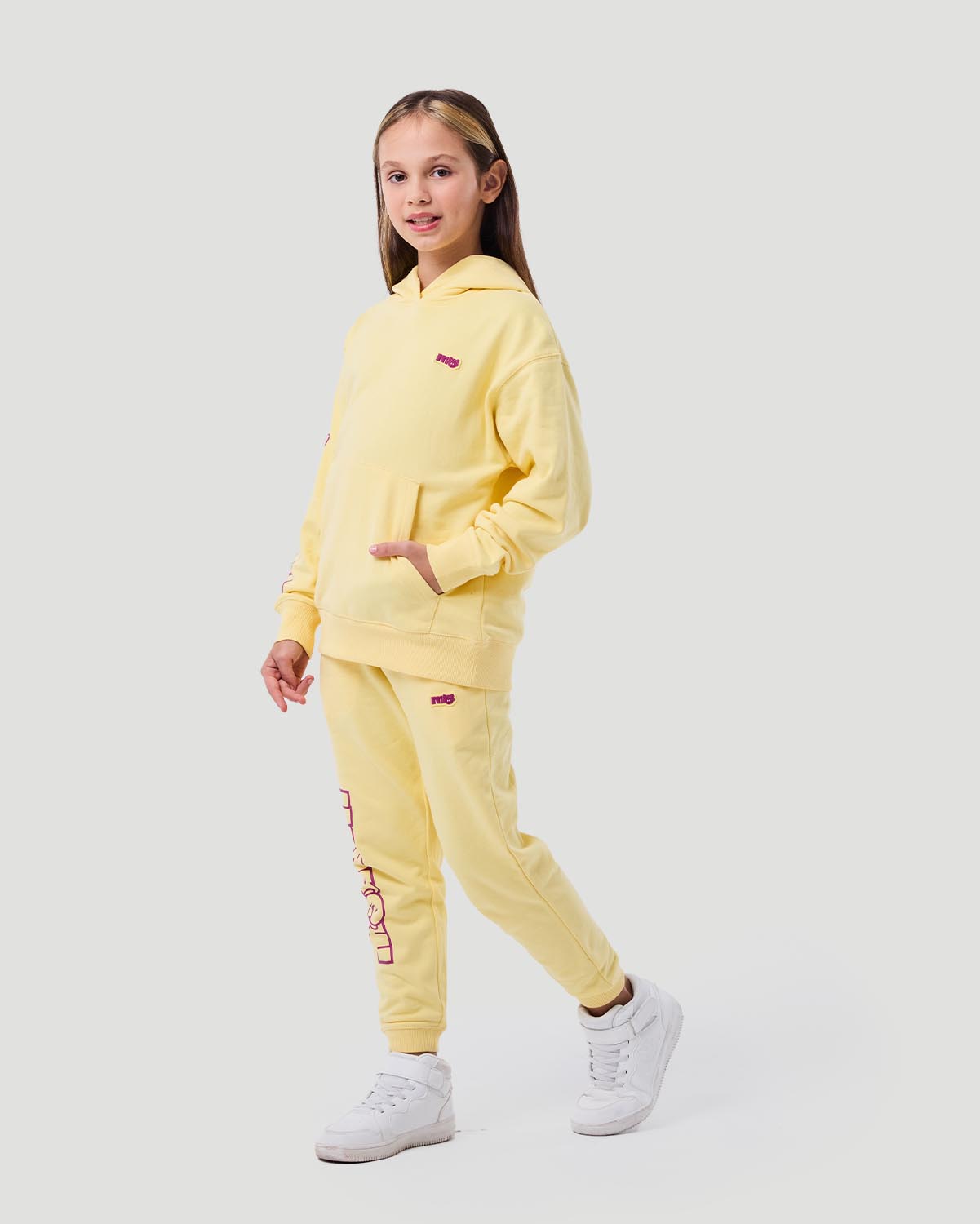 Girl's Hoodie - Pale Banana image number 1