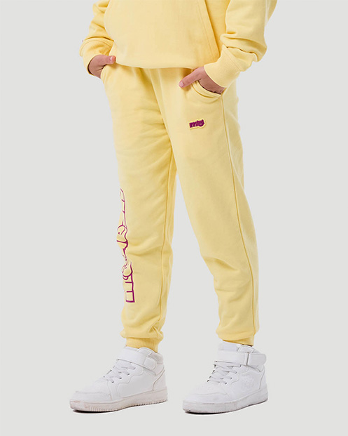 Girl's Jogger Pants - Pale Banana