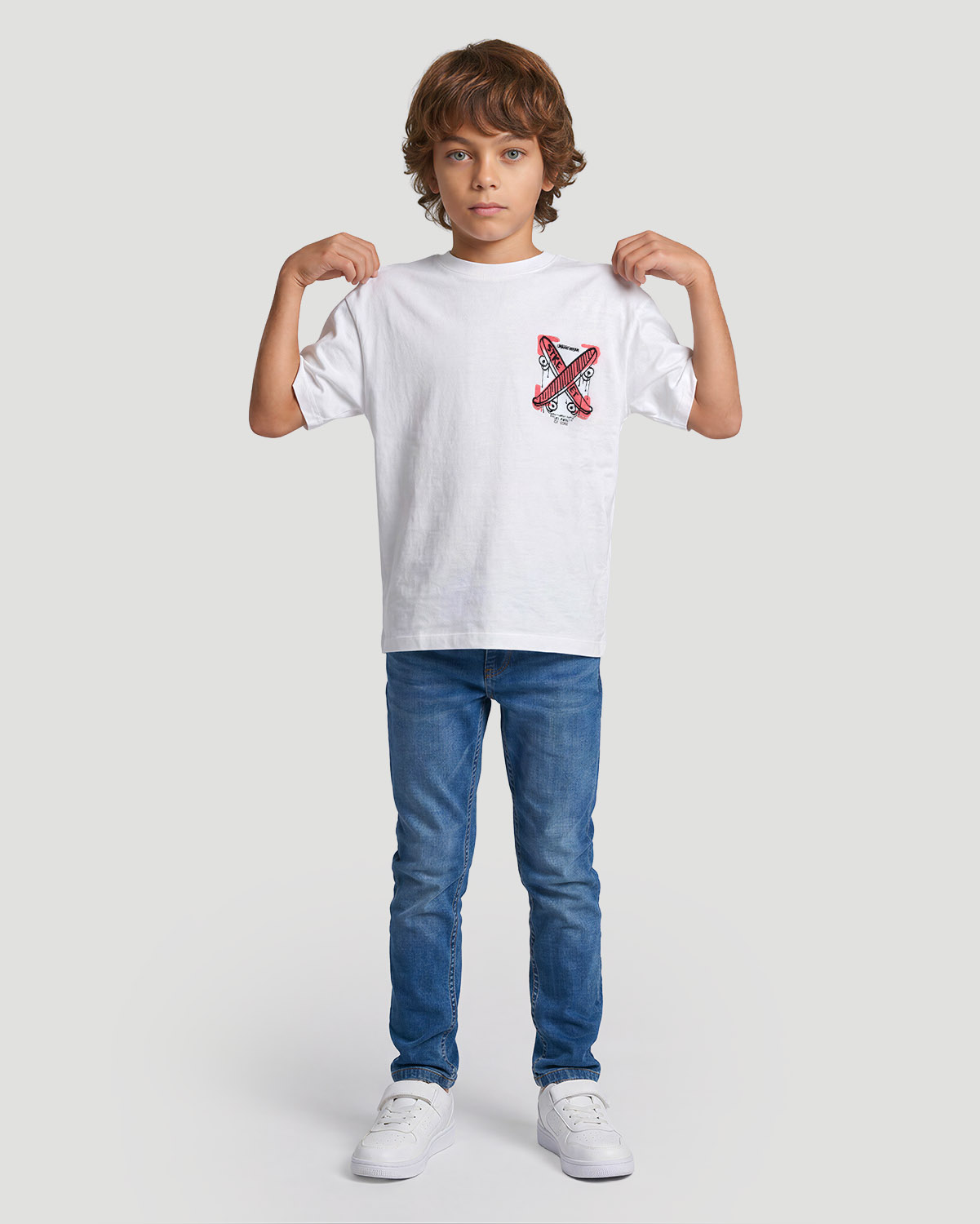 Boys Graphic T-Shirt - Urban Wear - White image number 3
