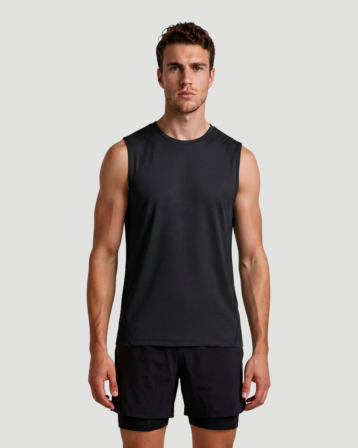 Men's Sleeveless T-Shirt - Jet Black image number 0