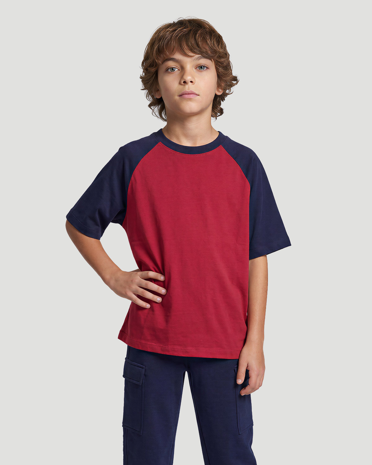 Boys Raglan T-shirt - Savvy Red image number 1
