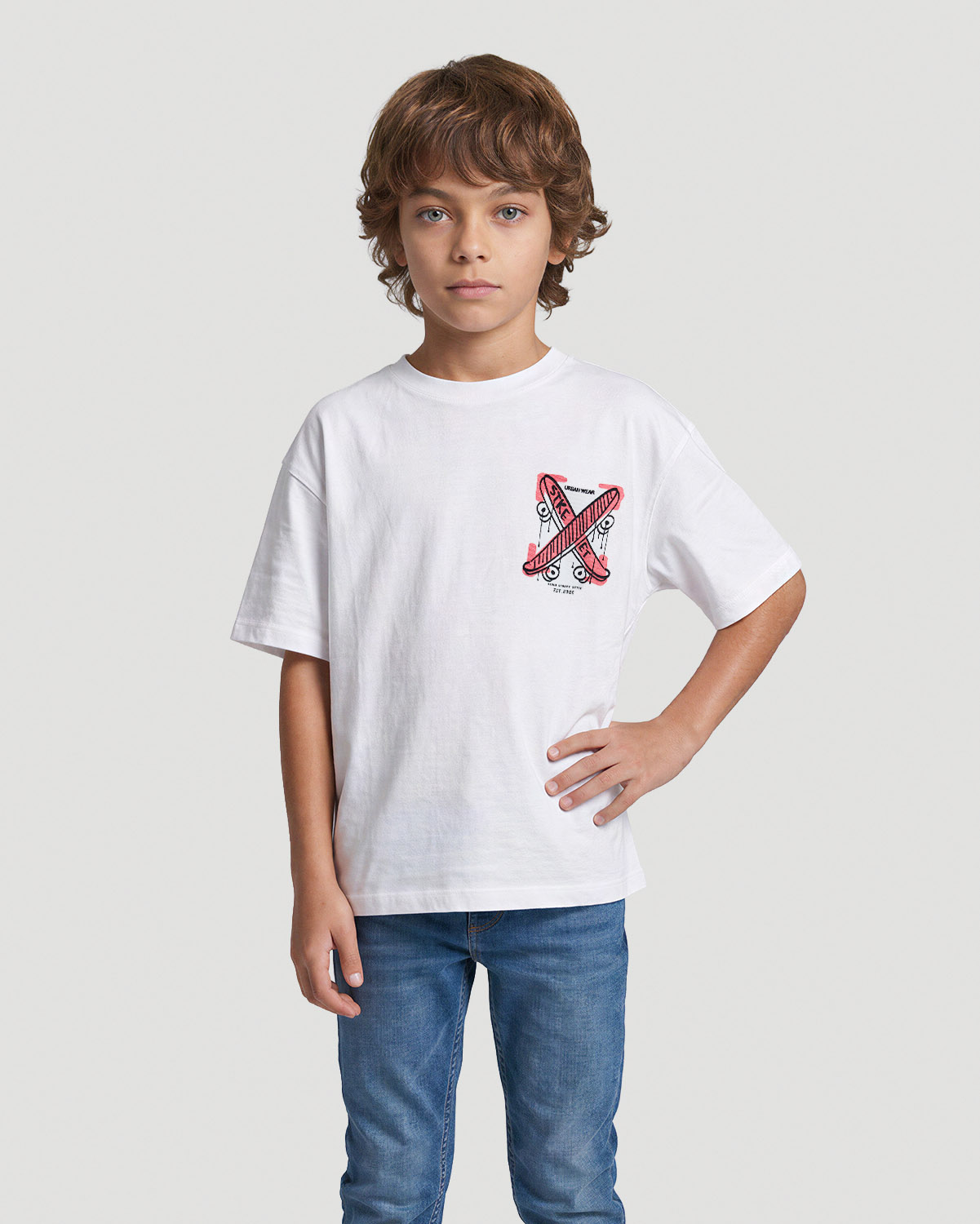 Boys Graphic T-Shirt - Urban Wear - White image number 1