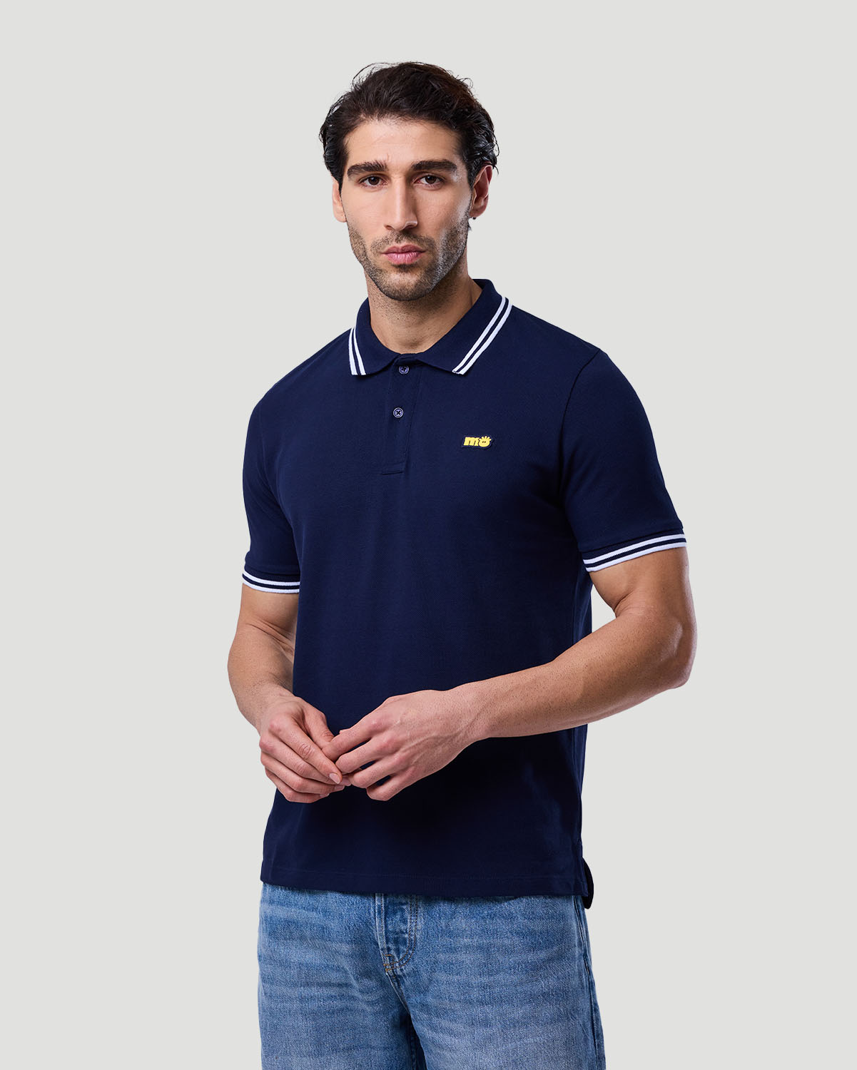 Men's Tipping Polo - Navy image number 3