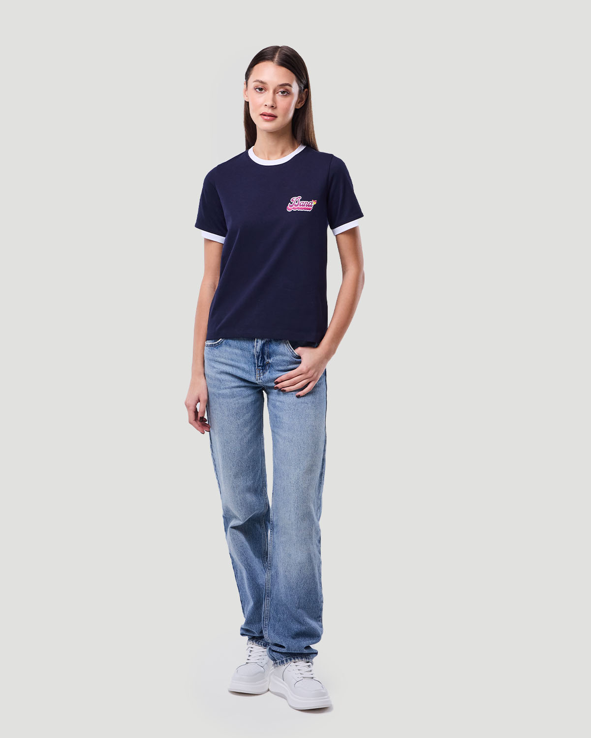 Women&rsquo;s Ringer T-shirt - Bellwether Blue image number 0