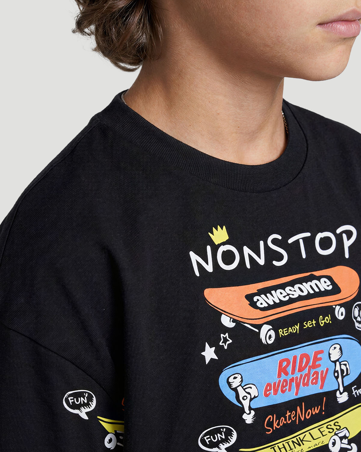 Boys Graphic T-Shirt - Nonstop - Jet Black image number 5