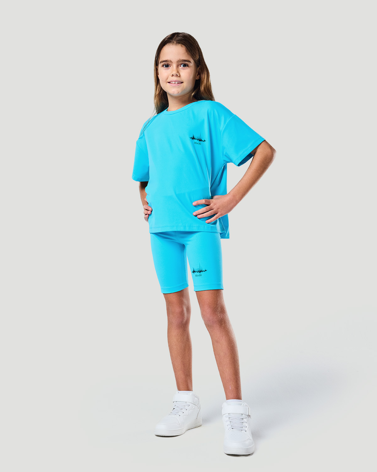 Girls Cycling short - Blue Atoll image number 0