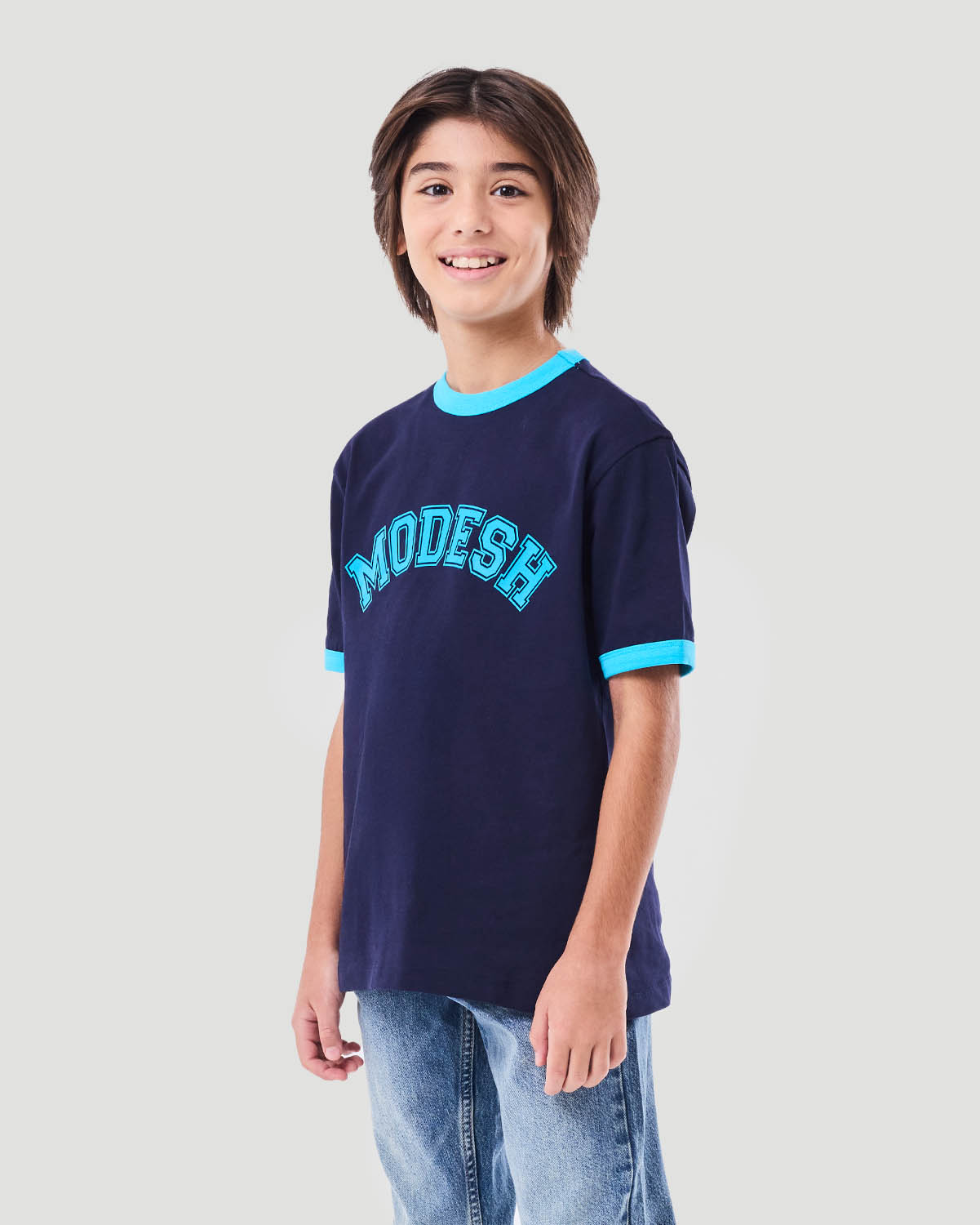 Boy's Ringer T-shirt - Navy image number 3