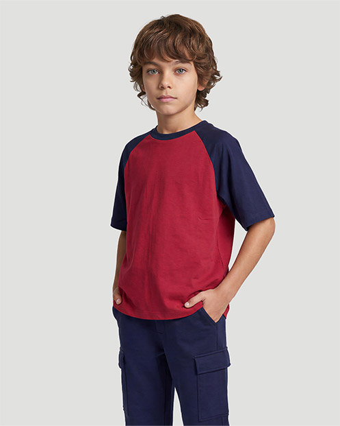 Boys Raglan T-shirt - Savvy Red