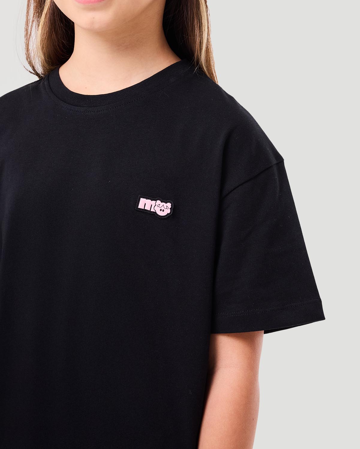 Girl's T-shirt - Jet Black image number 4