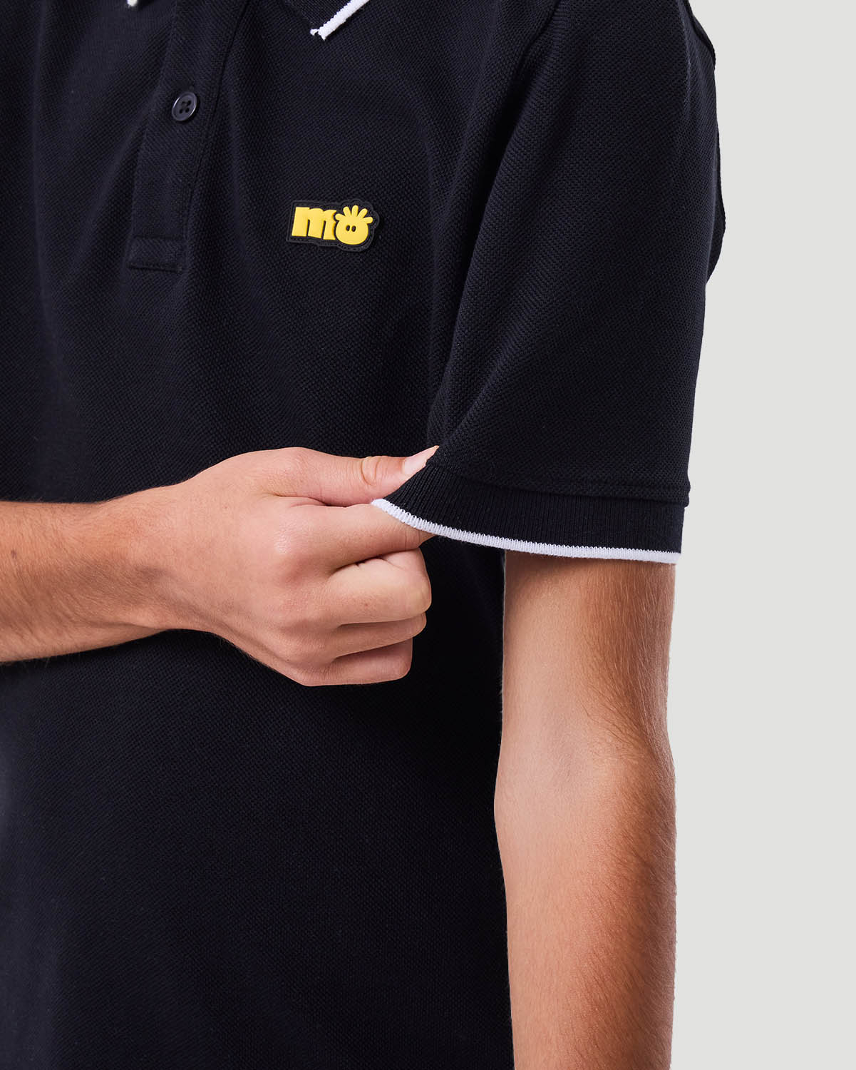 Boy's Polo T-shirt - Jet Black image number 4