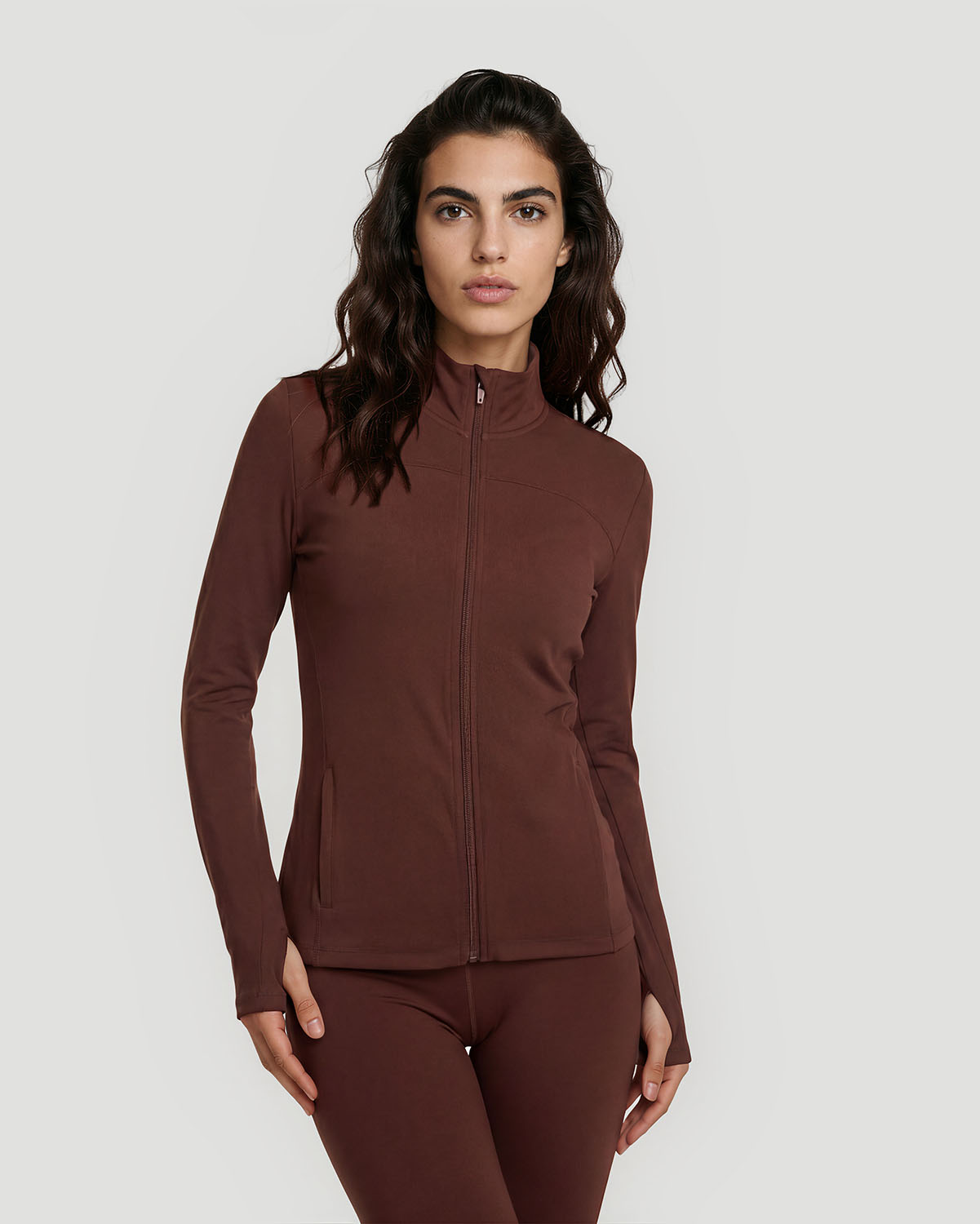 Women's Track Jacket - Shaved Chocolate image number 0