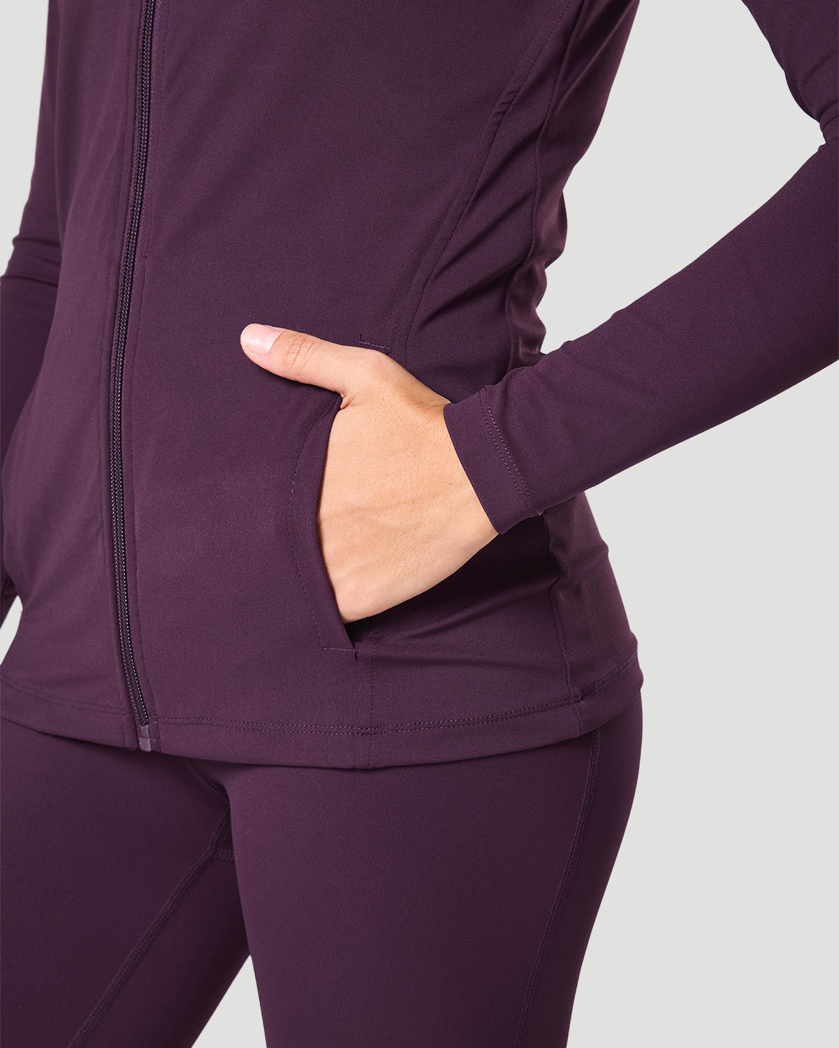 Women's Track Jacket - Italian Plum image number 3