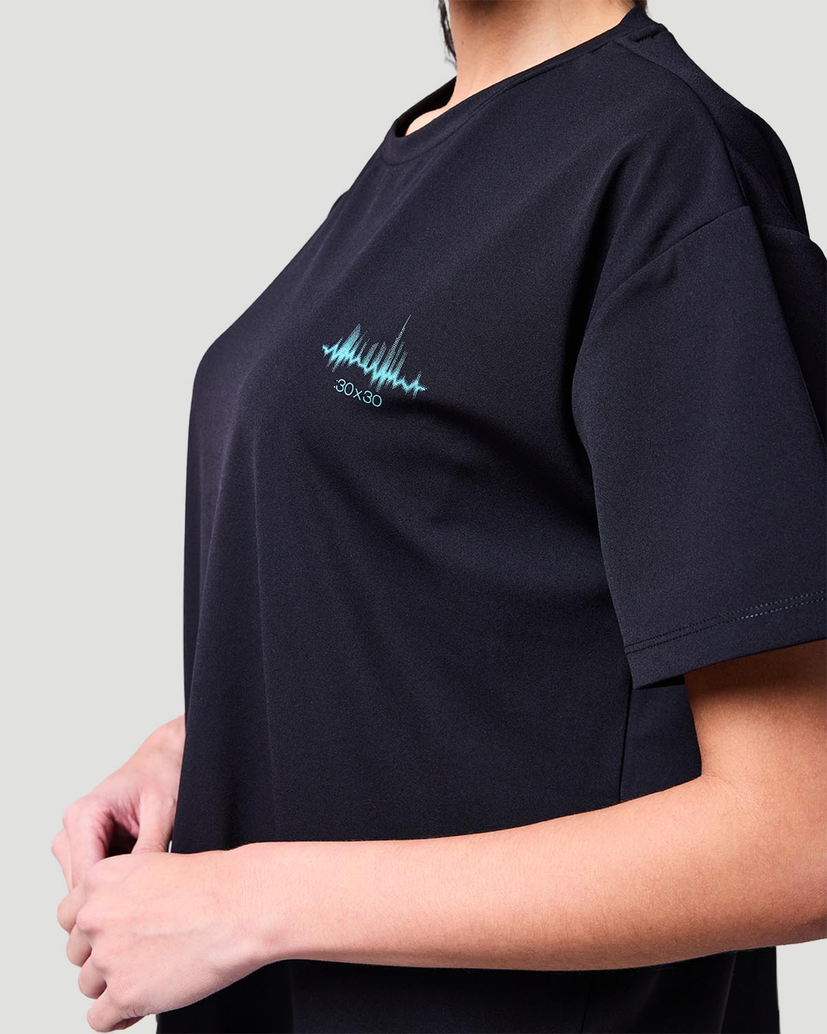 Boxy T-shirt - Jet Black image number 2