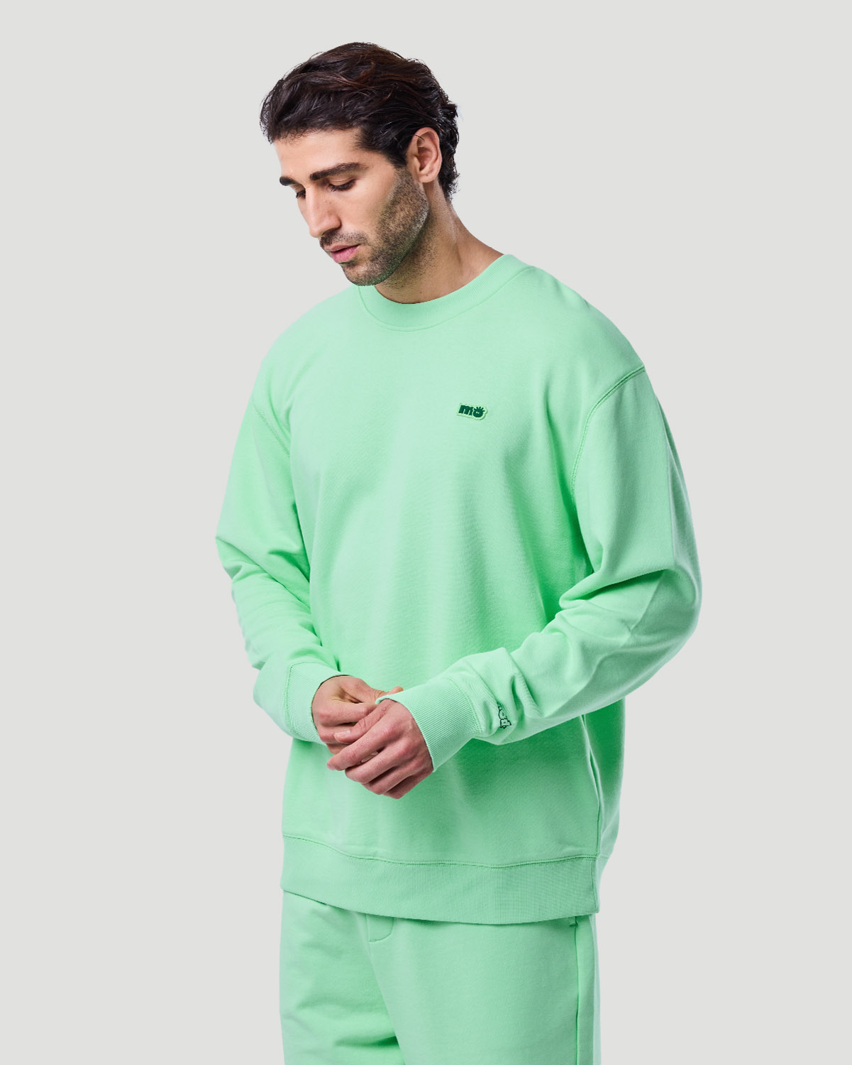 Men's Sweatshirt - Green Ash image number 3