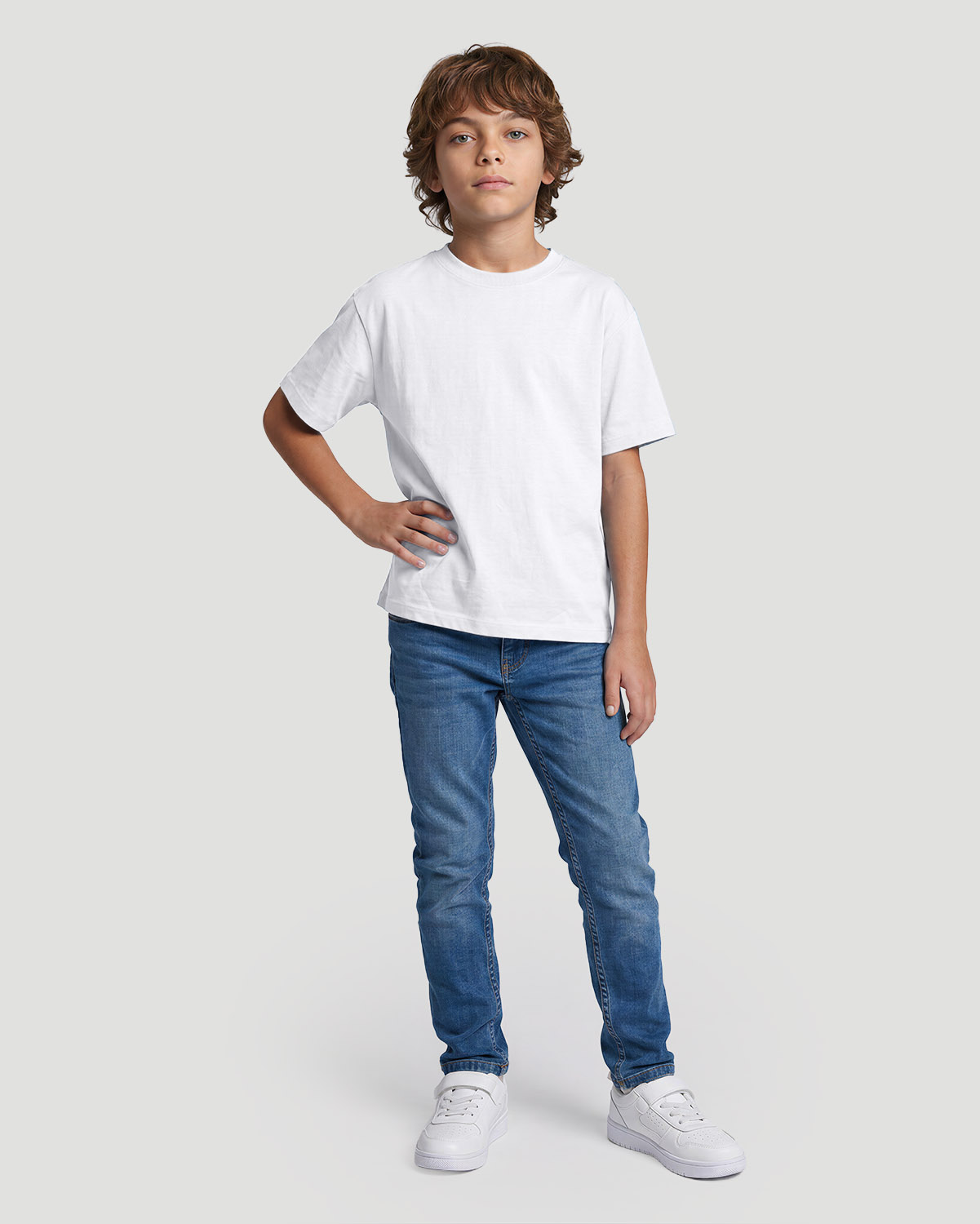 Boys Crew neck T-shirt - White image number 3