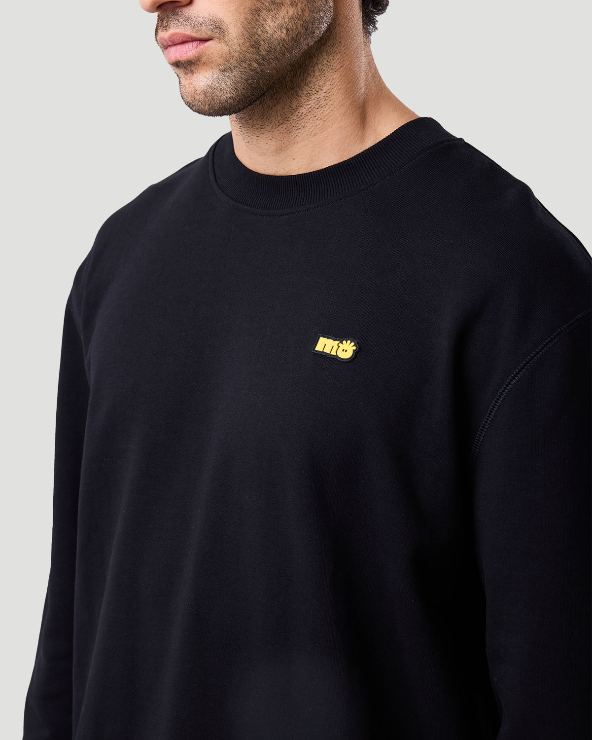 Men's Sweatshirt - Jet Black image number 4