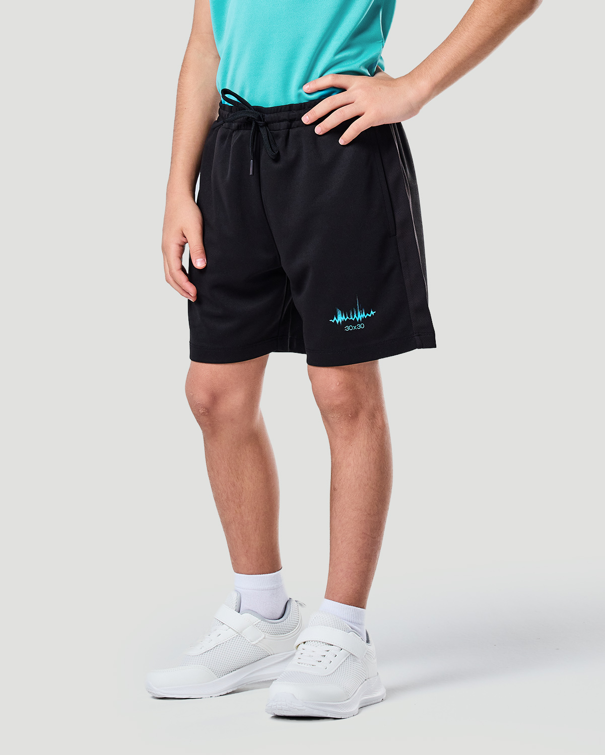Boys Active Shorts - Jet Black image number 2