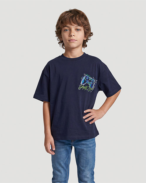 Boys Graphic T-Shirt - Game On - Navy