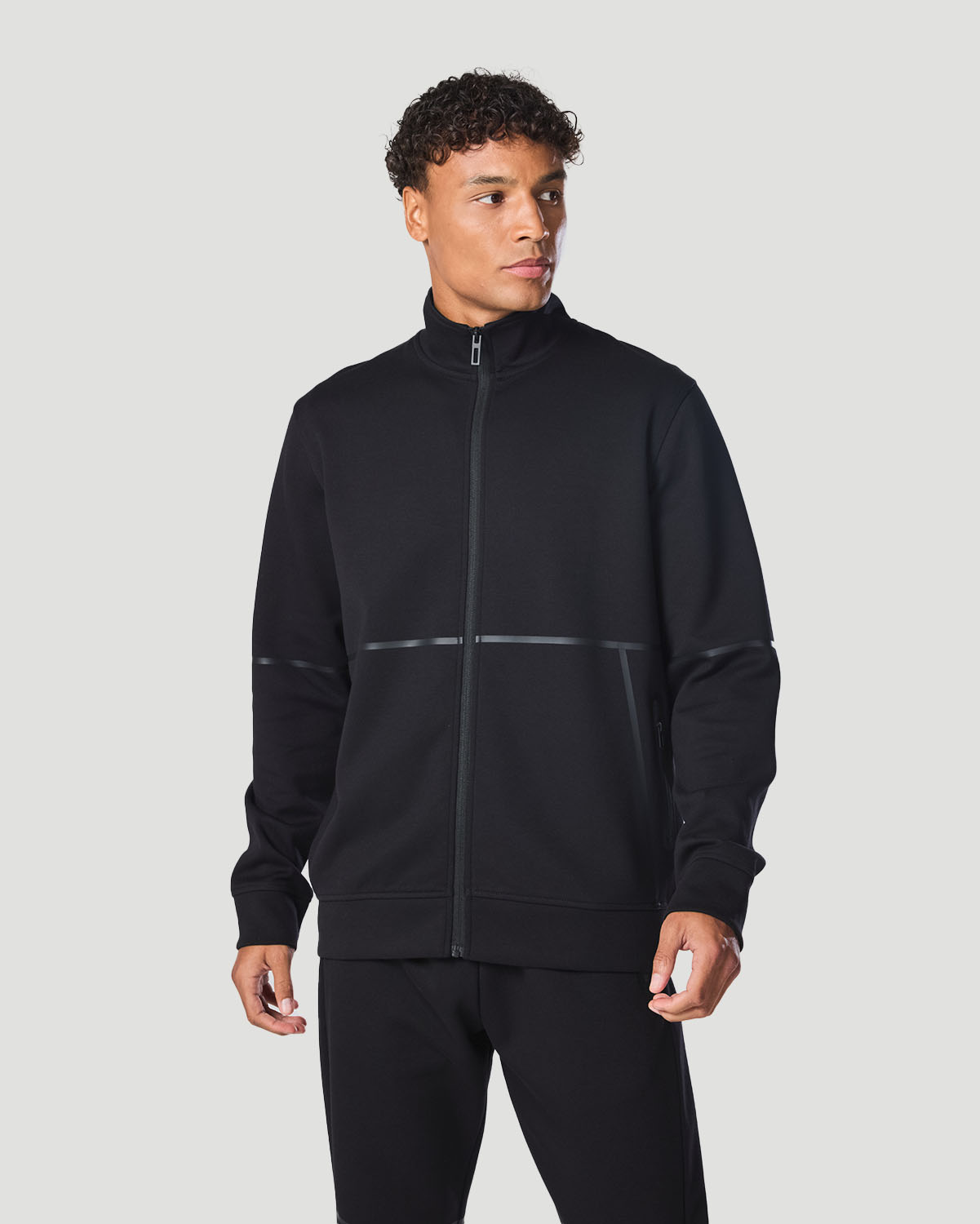 Men's Track Jacket - Jet Black image number 1