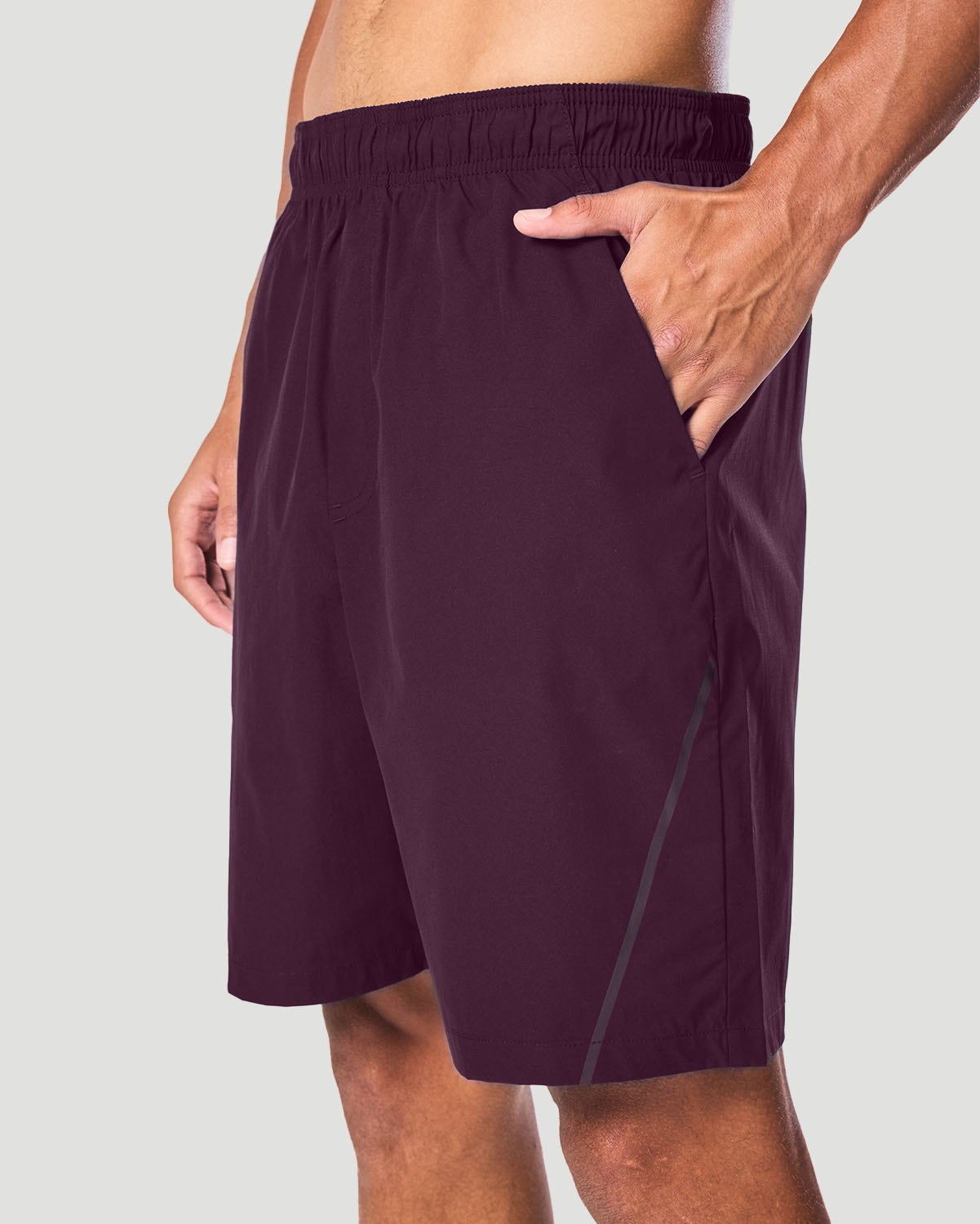 Men's Regular Shorts - Italian Plum image number 2