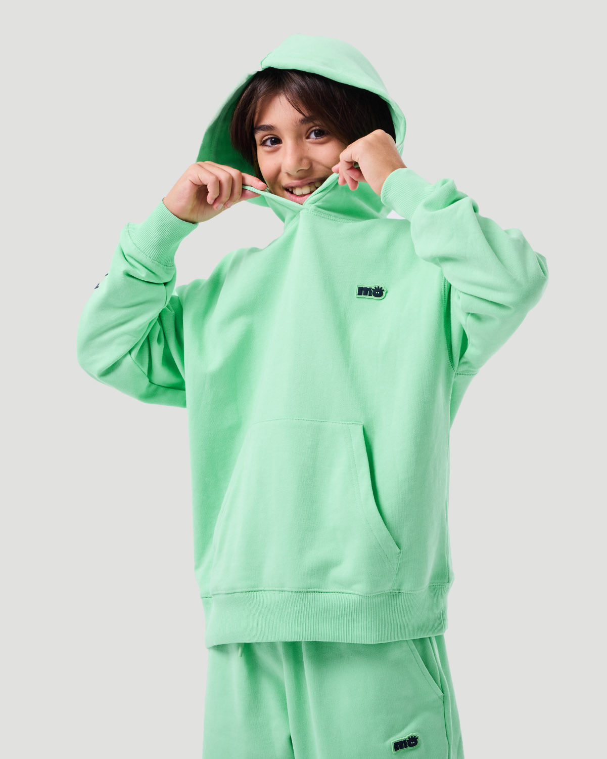 Boy's Hoodie - Green Ash image number 3
