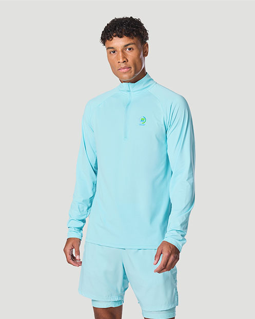 Men's Half-Zip Long Sleeve T-Shirt - Atomizer