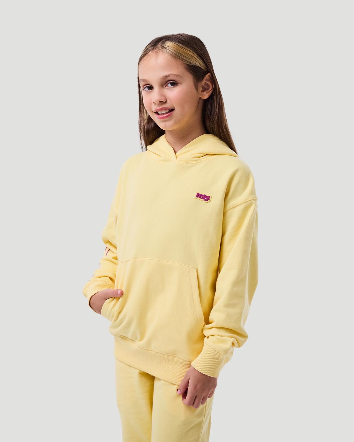 Girl's Hoodie - Pale Banana image number 3