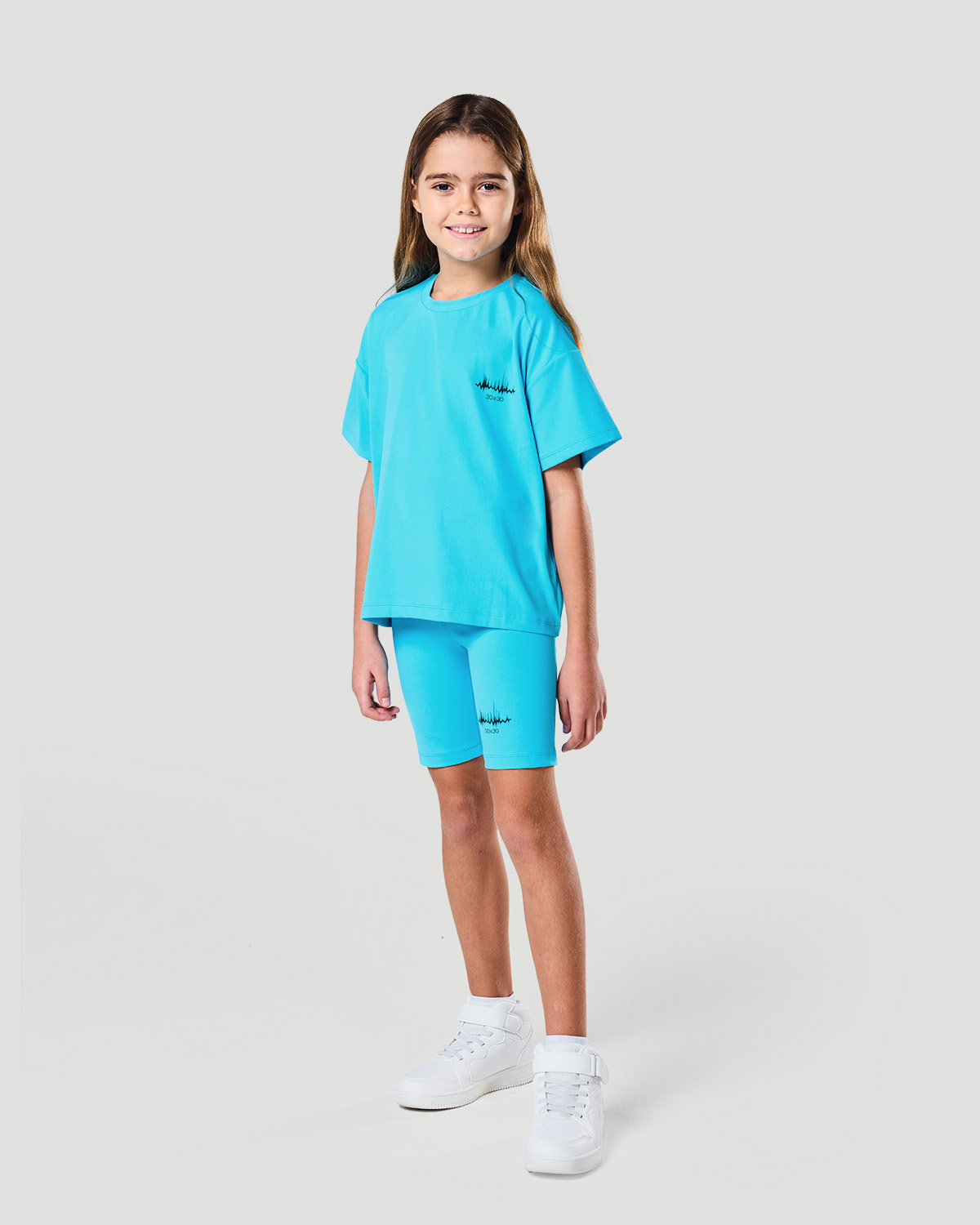 Girls Boxy T-shirt - Blue Atoll image number 0