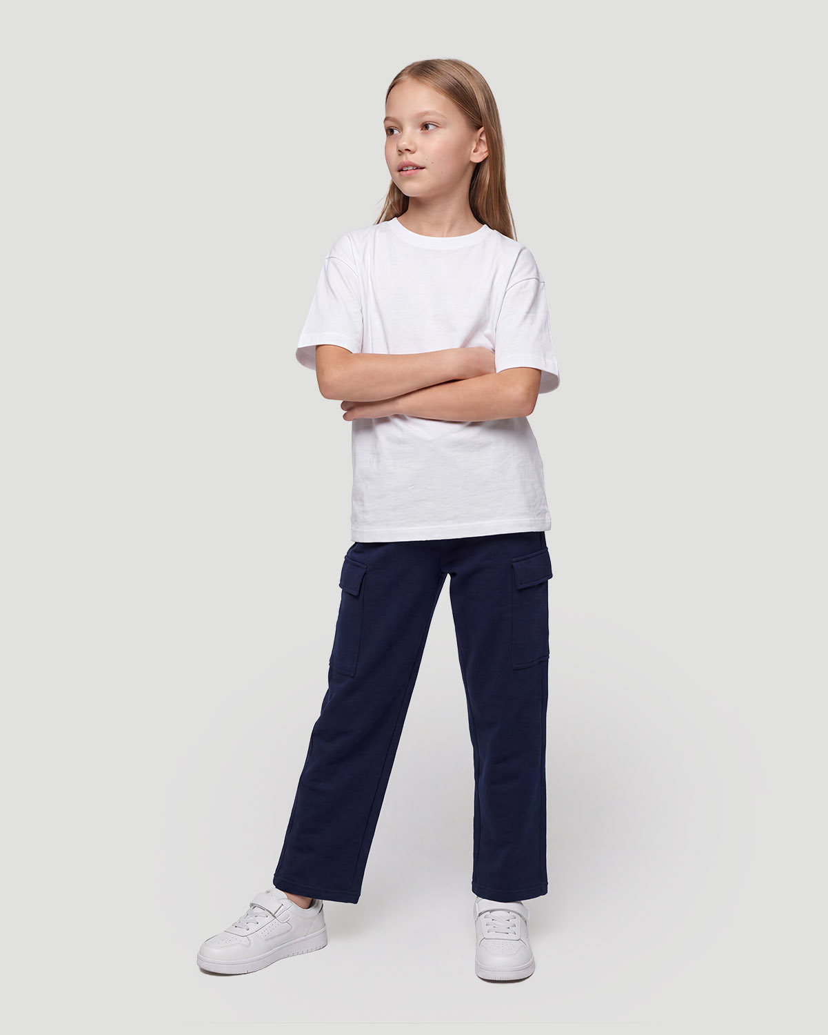Girls Crew neck T-shirt - White image number 3