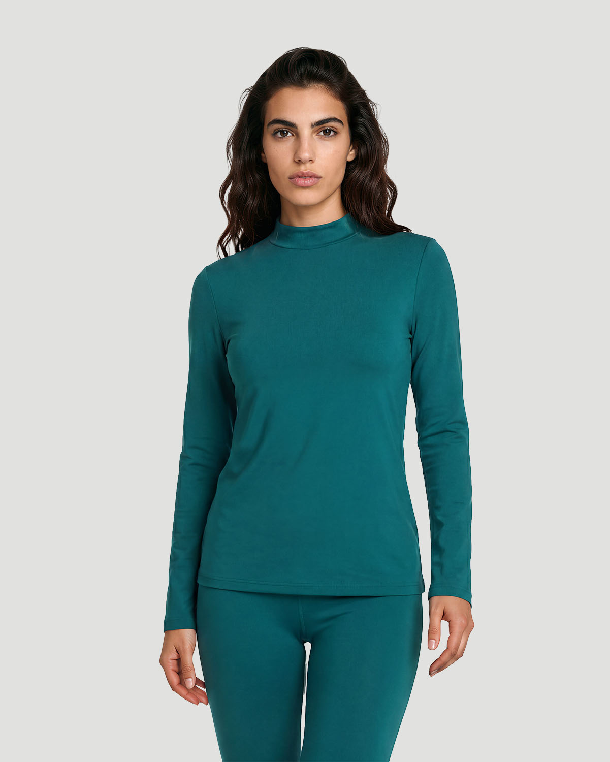 Women's High Neck T-Shirt - Shaded Spruce image number 0