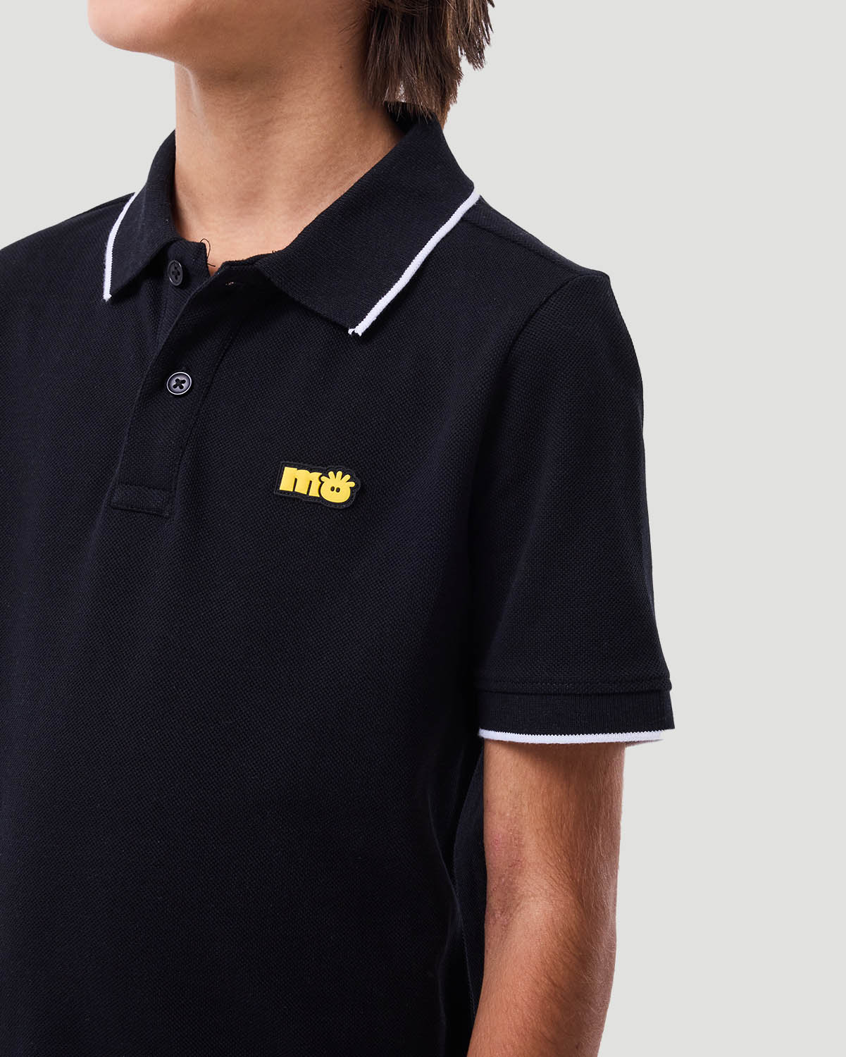 Boy's Polo T-shirt - Jet Black image number 3