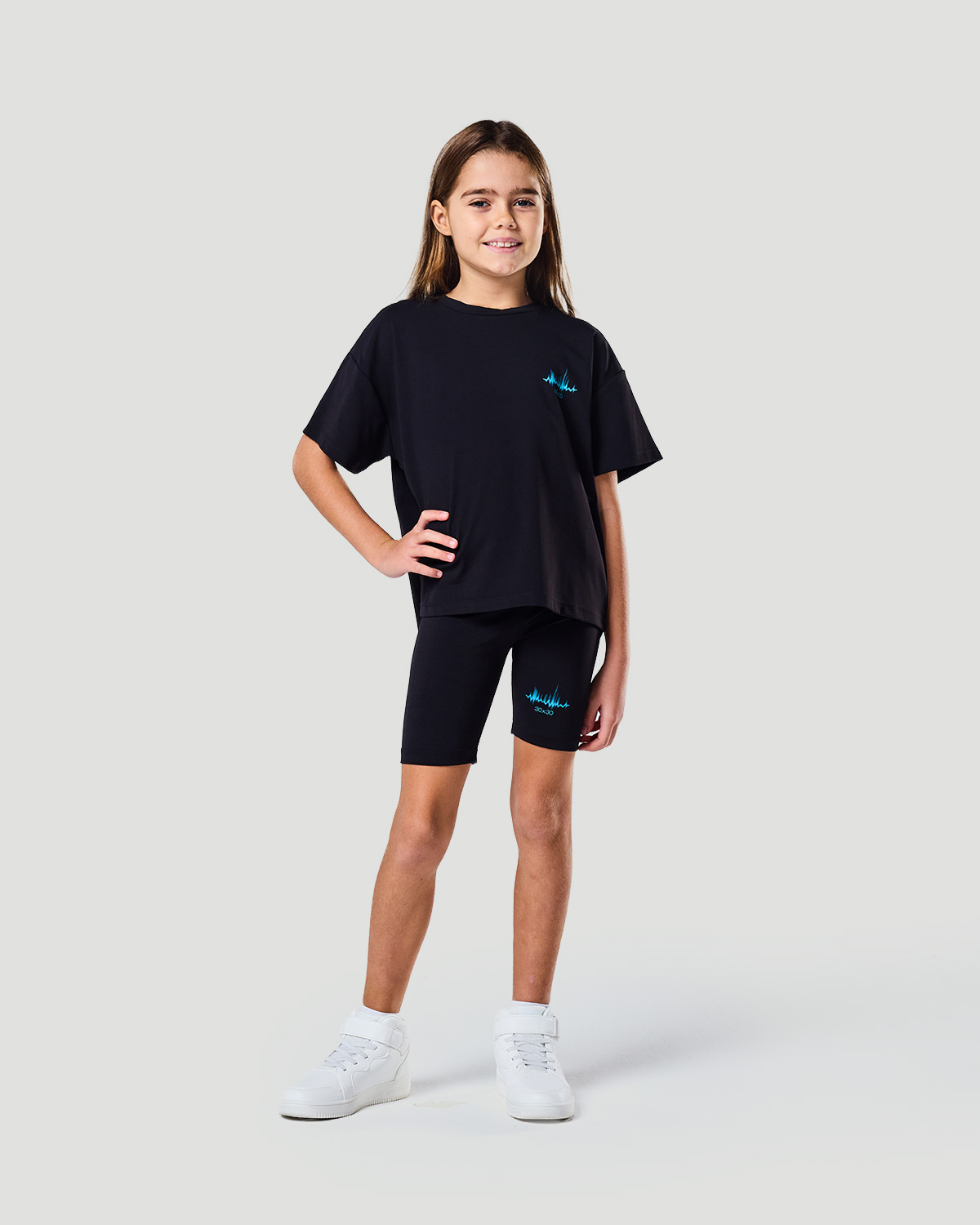 Girls Boxy T-shirt - Jet Black image number 1