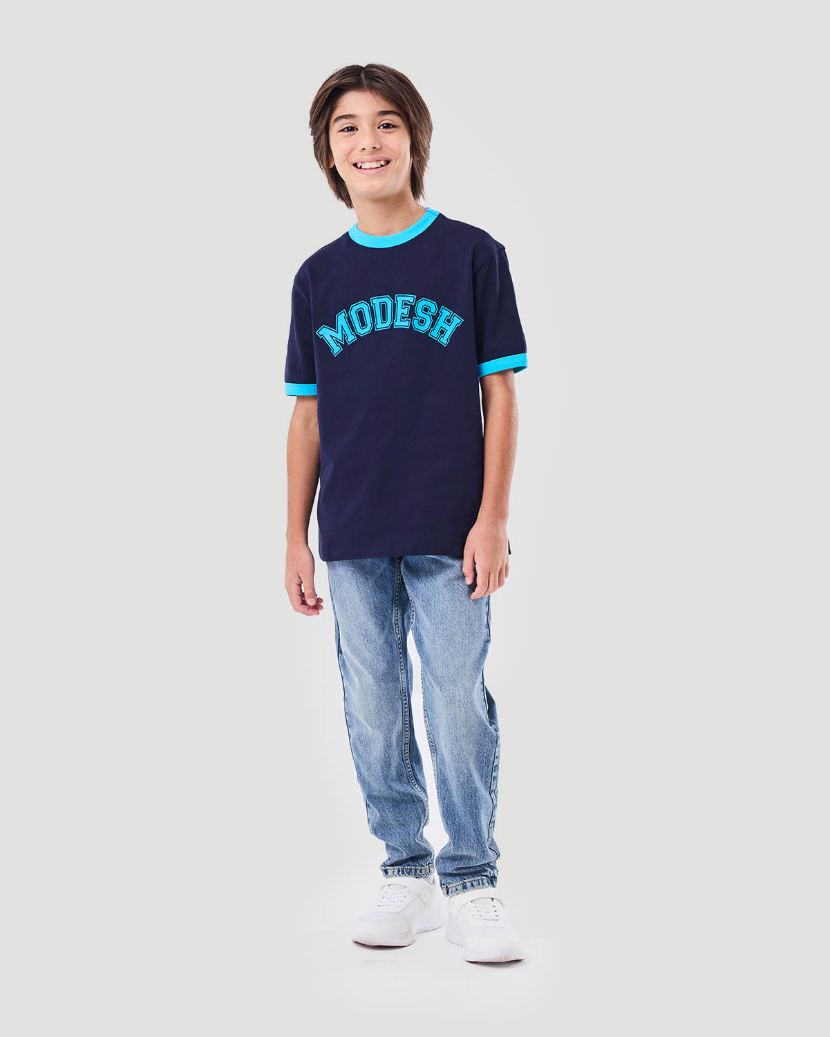 Boy's Ringer T-shirt - Navy image number 2