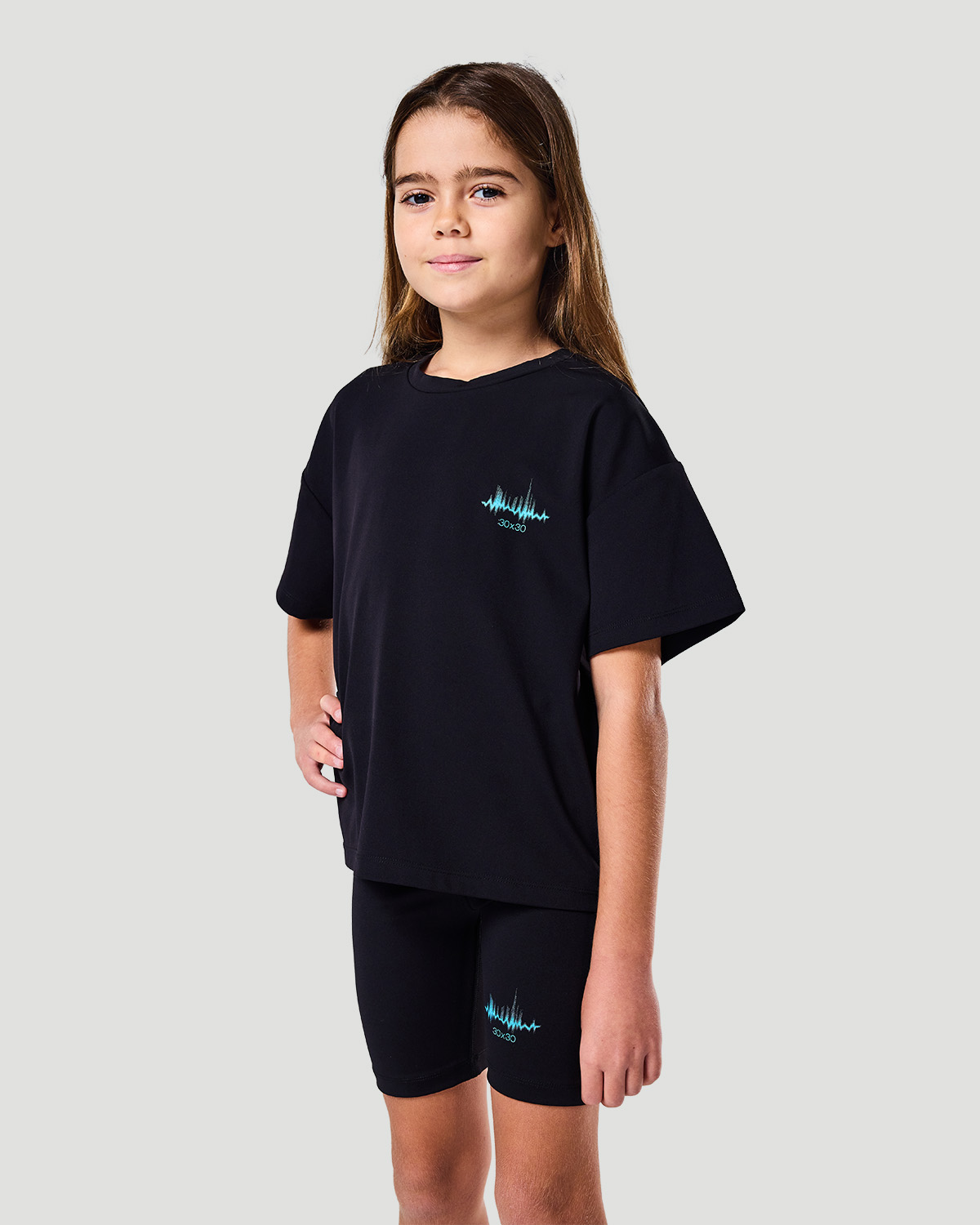 Girls Boxy T-shirt - Jet Black image number 0