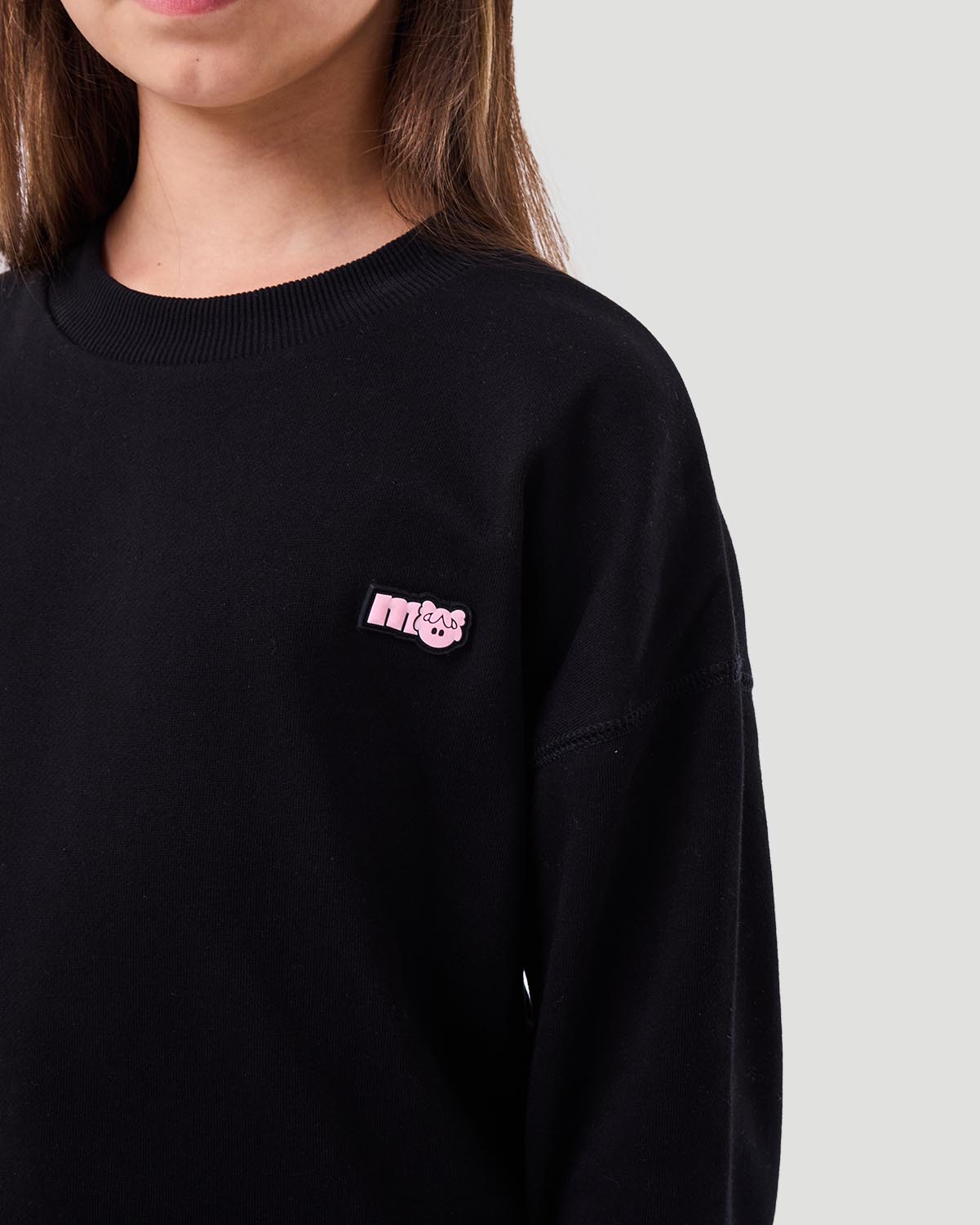 Girl's Sweatshirt - Jet Black image number 4