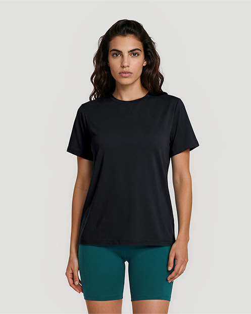 Women's Crew Neck T-Shirt - Jet Black