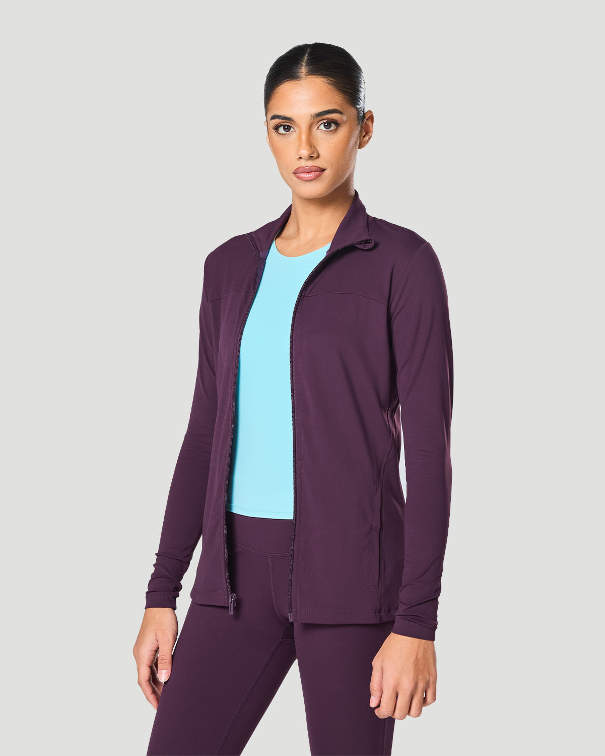 Women's Track Jacket - Italian Plum image number 1