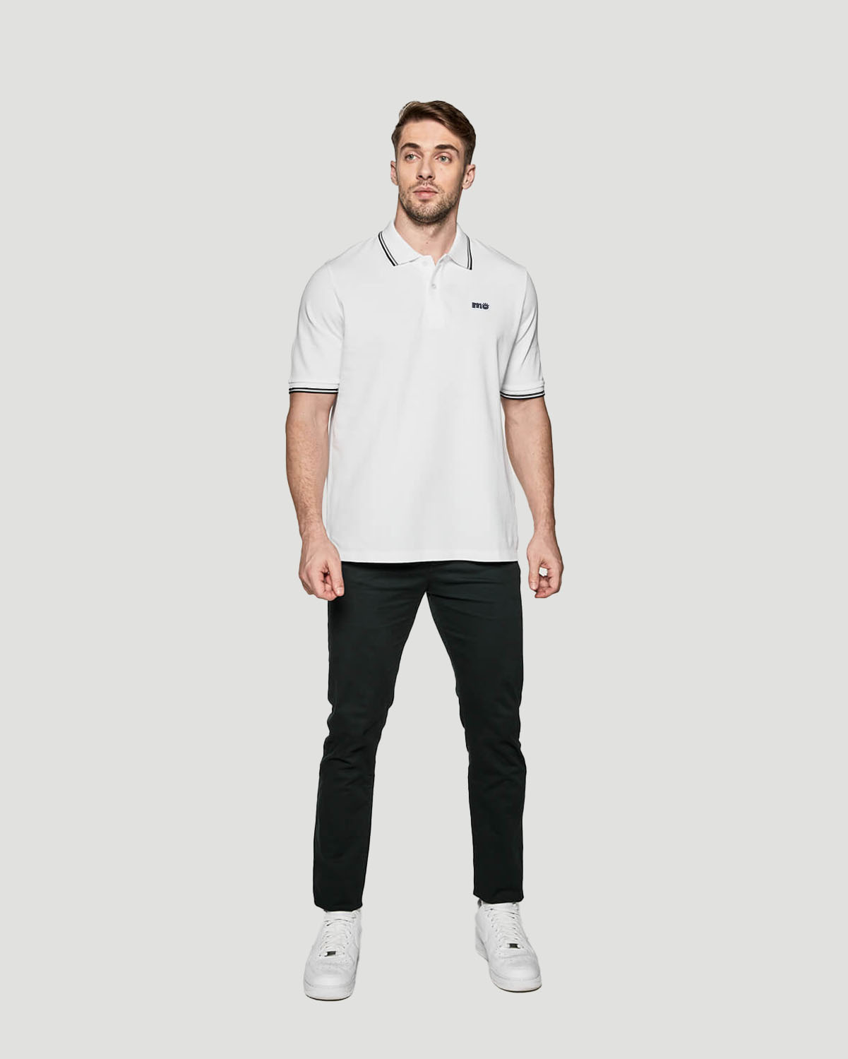 Men's Tipping Polo - White image number 0