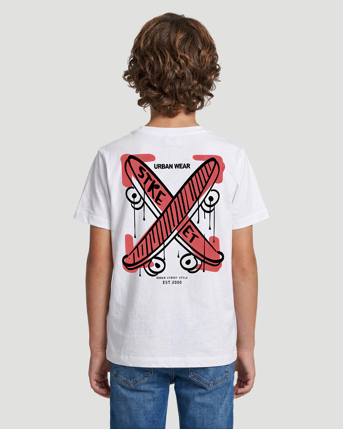 Boys Graphic T-Shirt - Urban Wear - White image number 4