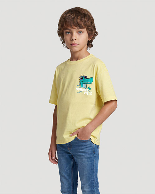 Boys Graphic T-Shirt - Summer Vibes - Popcorn