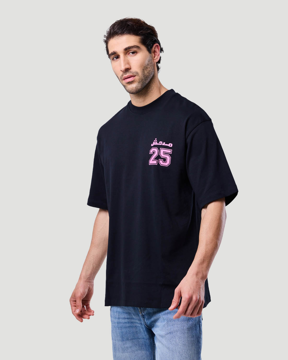 Men's Graphic T-shirt - Jet Black image number 2