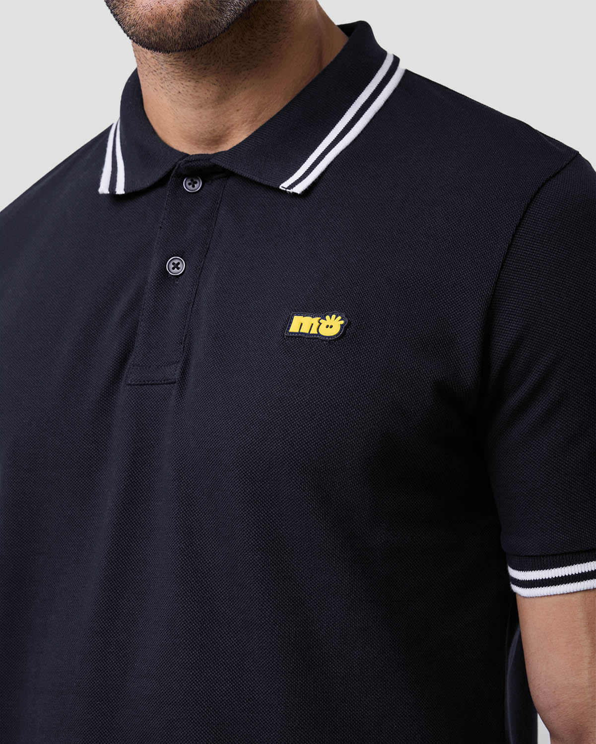 Men's Tipping Polo - Jet Black image number 4