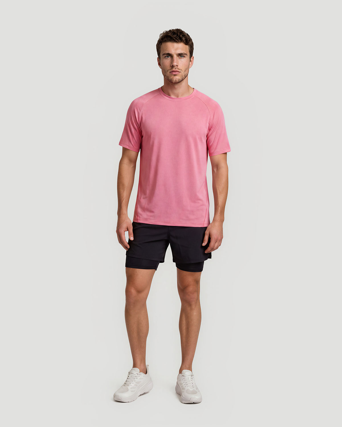 Men's Stretch T-Shirt - Cashmere Rose image number 3