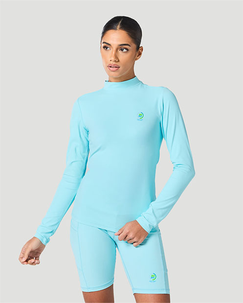 Women's High Neck T-Shirt - Atomizer