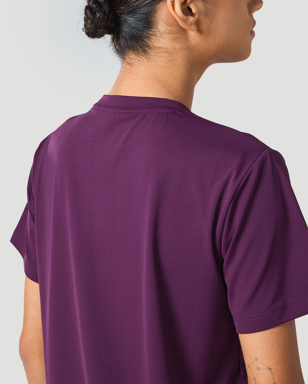 Women's Crew Neck T-Shirt - Italian Plum image number 3