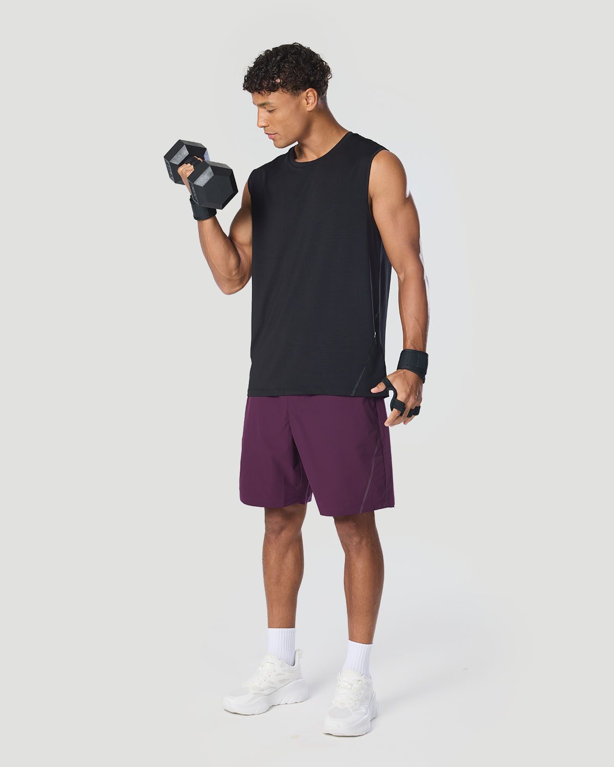 Men's Sleeveless T-Shirt - Jet Black image number 5