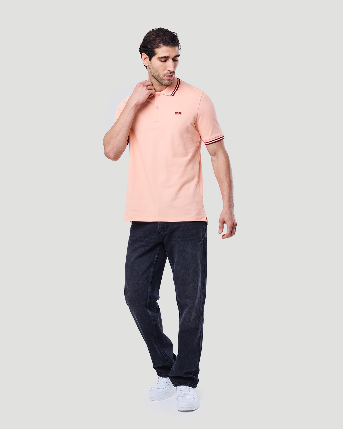 Men's Tipping Polo - Papaya Punch image number 1