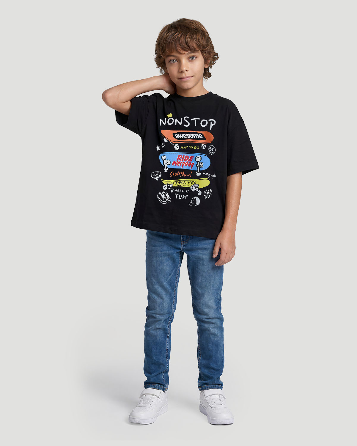 Boys Graphic T-Shirt - Nonstop - Jet Black image number 2