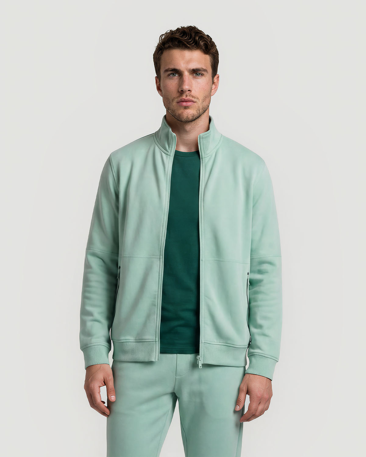Men's Track Jacket - Iceberg Green image number 0